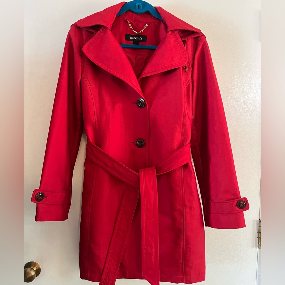 Women’s Ellen Tracy Hooded Trenchcoat